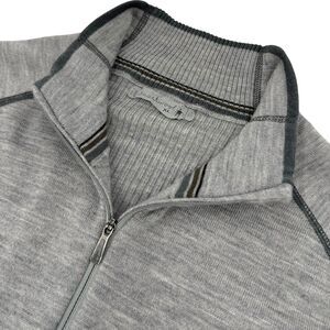 Smartwool Men's Merino Wool Half Zip Sweater Heather Gray XL